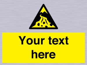 Custom Warning: Debris flow zone